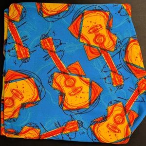 LuLaRoe NWOT TC leggings Vintage Rare HTF guitars